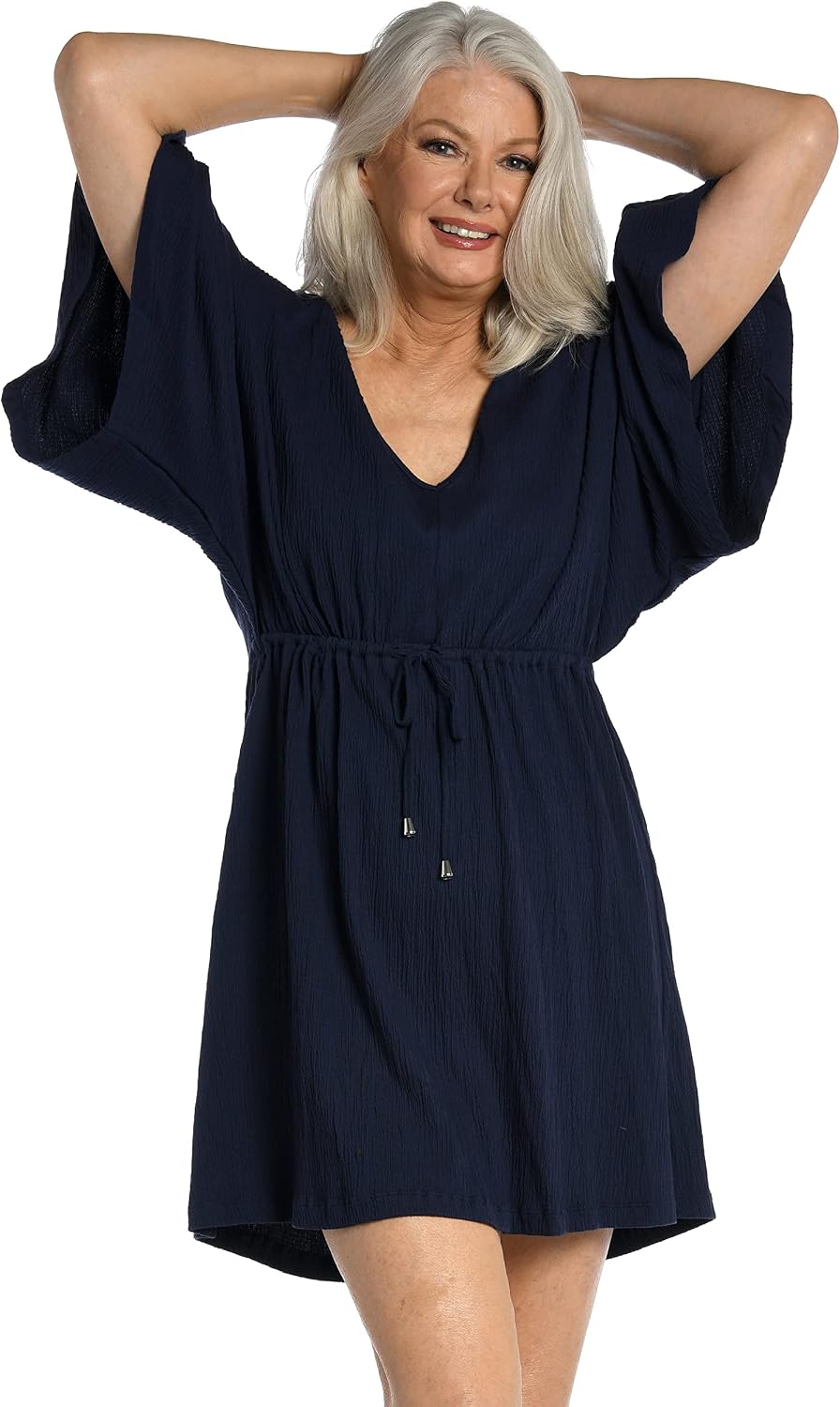 Maxine of Hollywood Women's Kimono Tunic Swim Cover Up