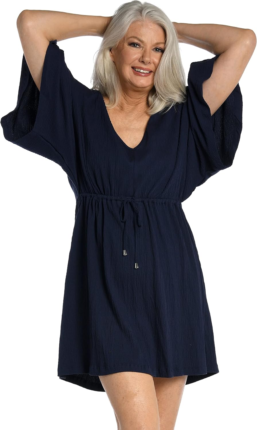 Maxine Of Hollywood Women's Standard Kimono Tunic Swimwear Cover Up at  Women’s Clothing store