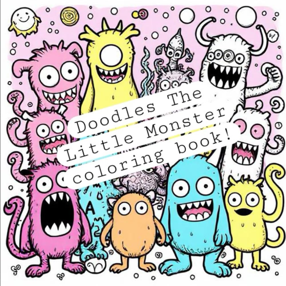 Doodles The Little Monster Coloring Book!