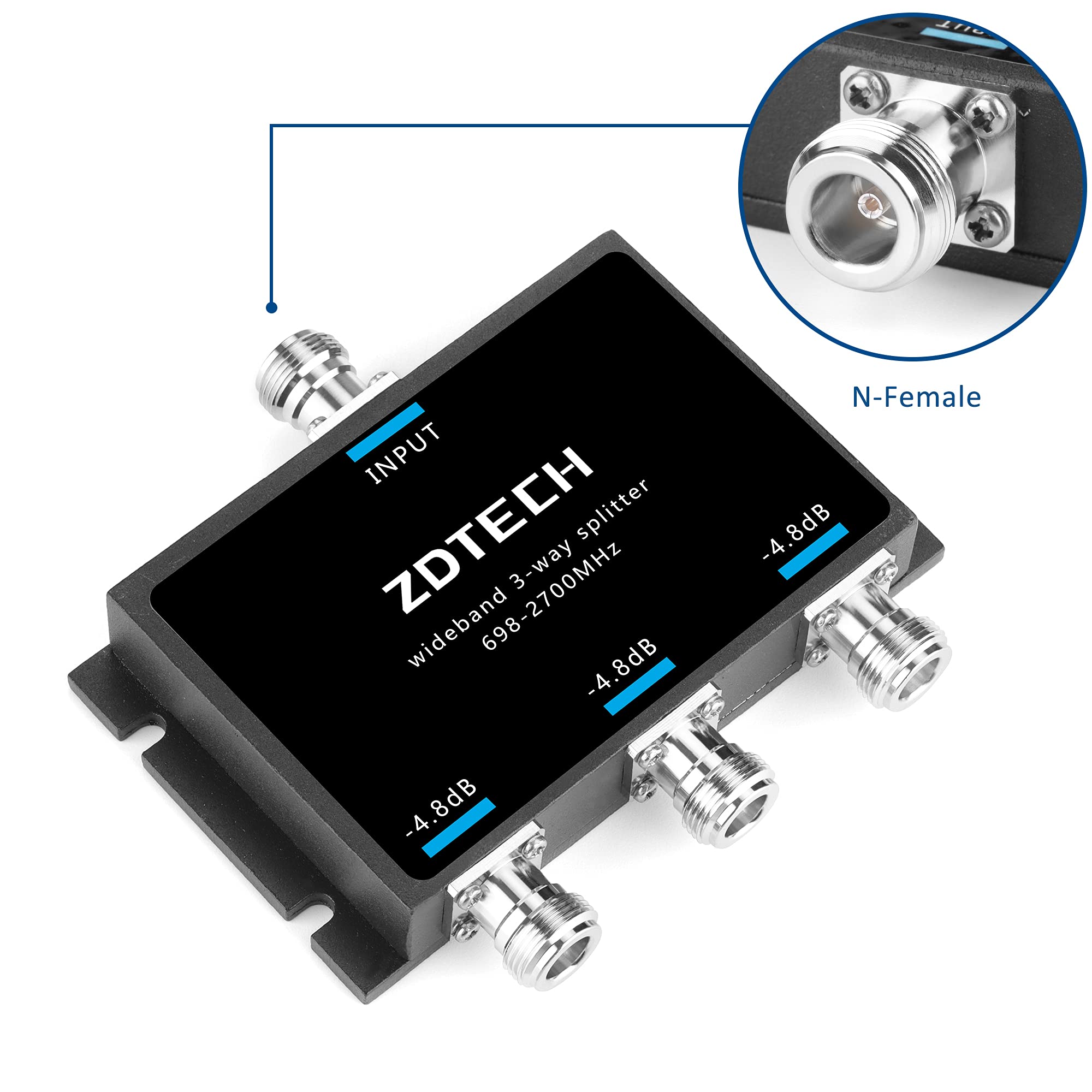 Amazon.com: ZDTECH WideBand 3-Way Splitter with N-Female