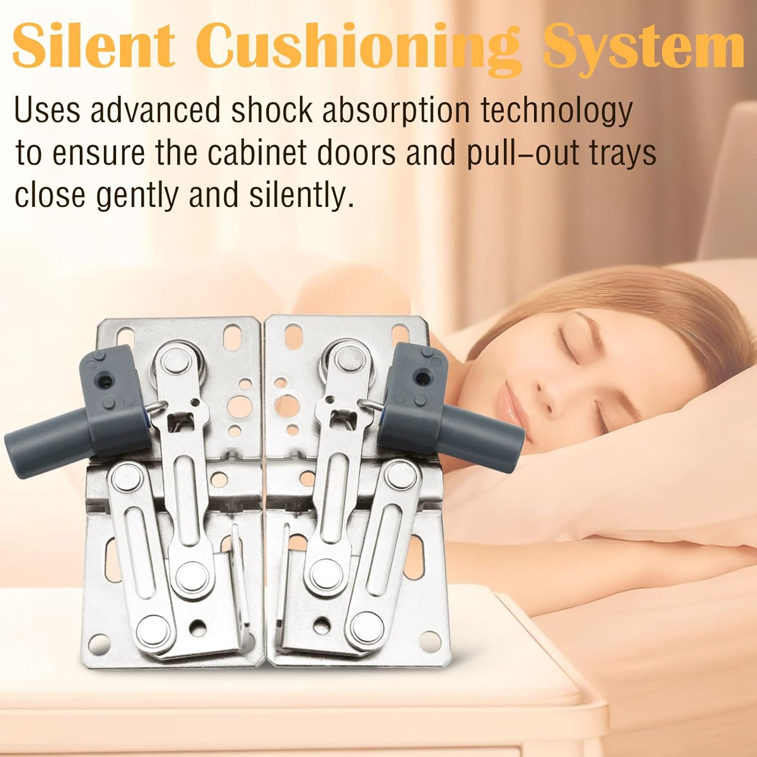 2 Pack LD-0220-50SC Soft Close Pivot Tip Out Tray Hinges for Kitchen Cabinet,Toy Box,Sink Tray Tilt-up Door, Tip Out Tray for Sink,Mute Soft Close Hinges with Screws