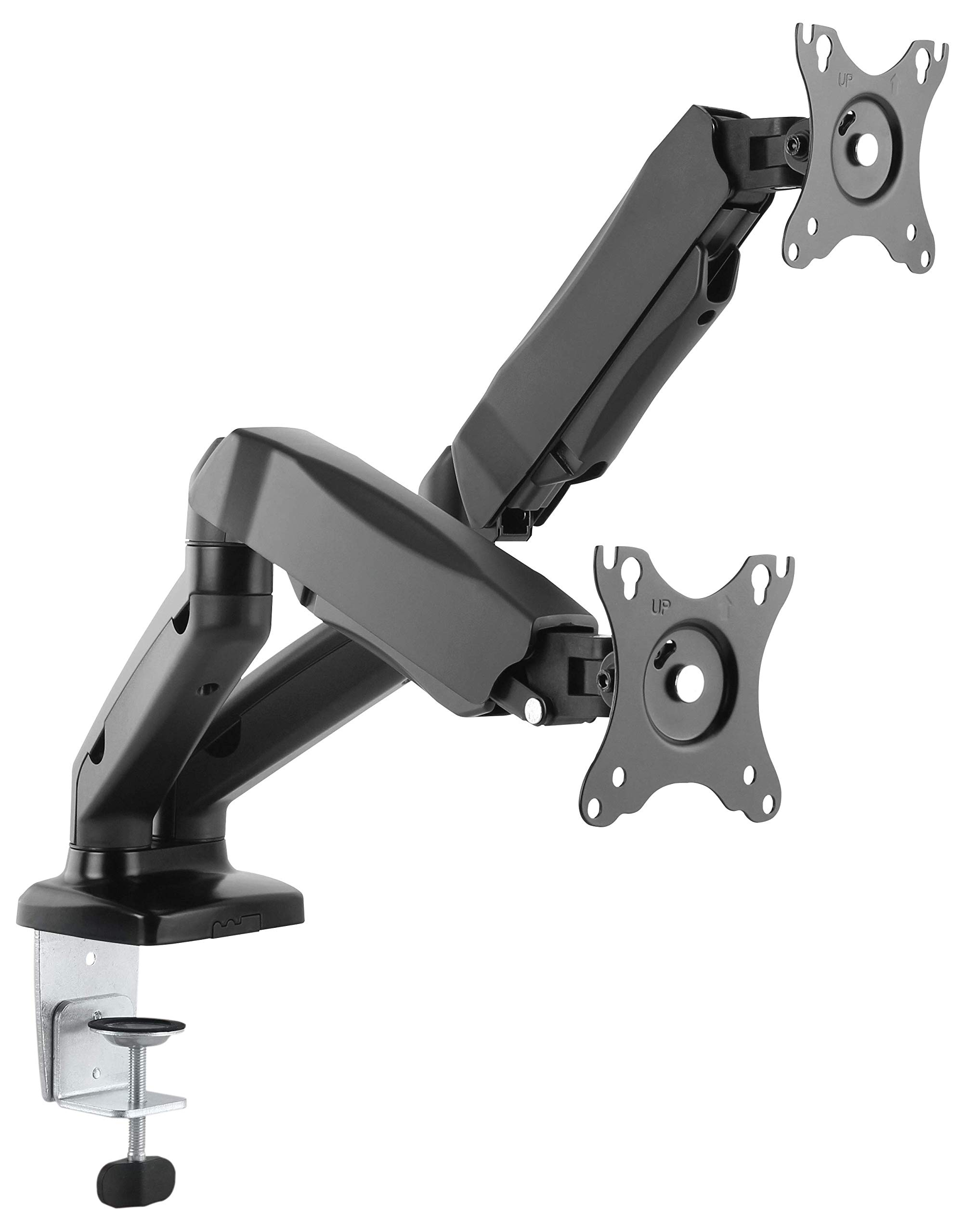ICY BOX Support de Bureau pour écran pour Deux écrans jusqu'à 28 Pouces (71cm) et 6, 5kg chacun VESA 75x75 et 100x100 60470