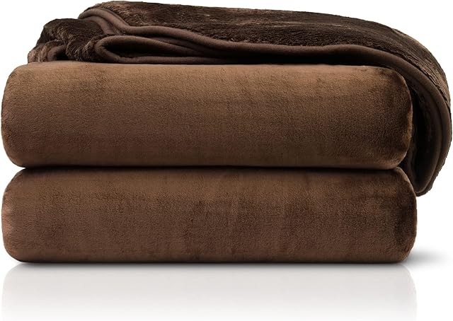 Amago - Cuddly Blanket, Cashmere Feel, 180 x 220 cm - Chocolate