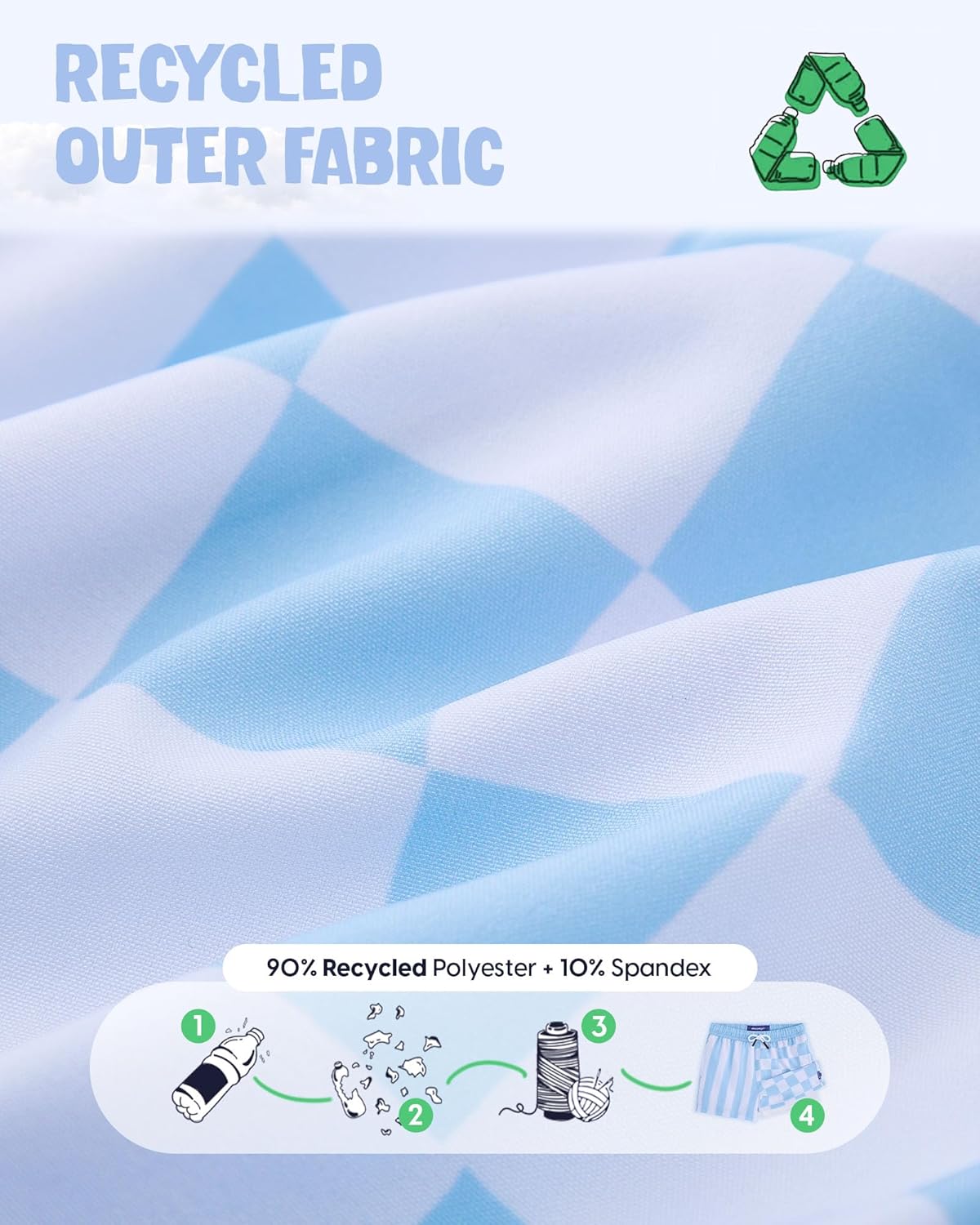 maamgic Boys Swim Trunks with Boxer Brief Liner Recycled Silky-Smooth Swim Shorts Stretch Toddler Swimsuit - Image 4