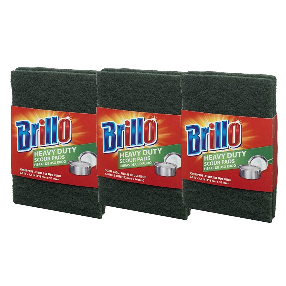 Brillo Basics Heavy Duty Scour Pads, 2 Count, 3Pack