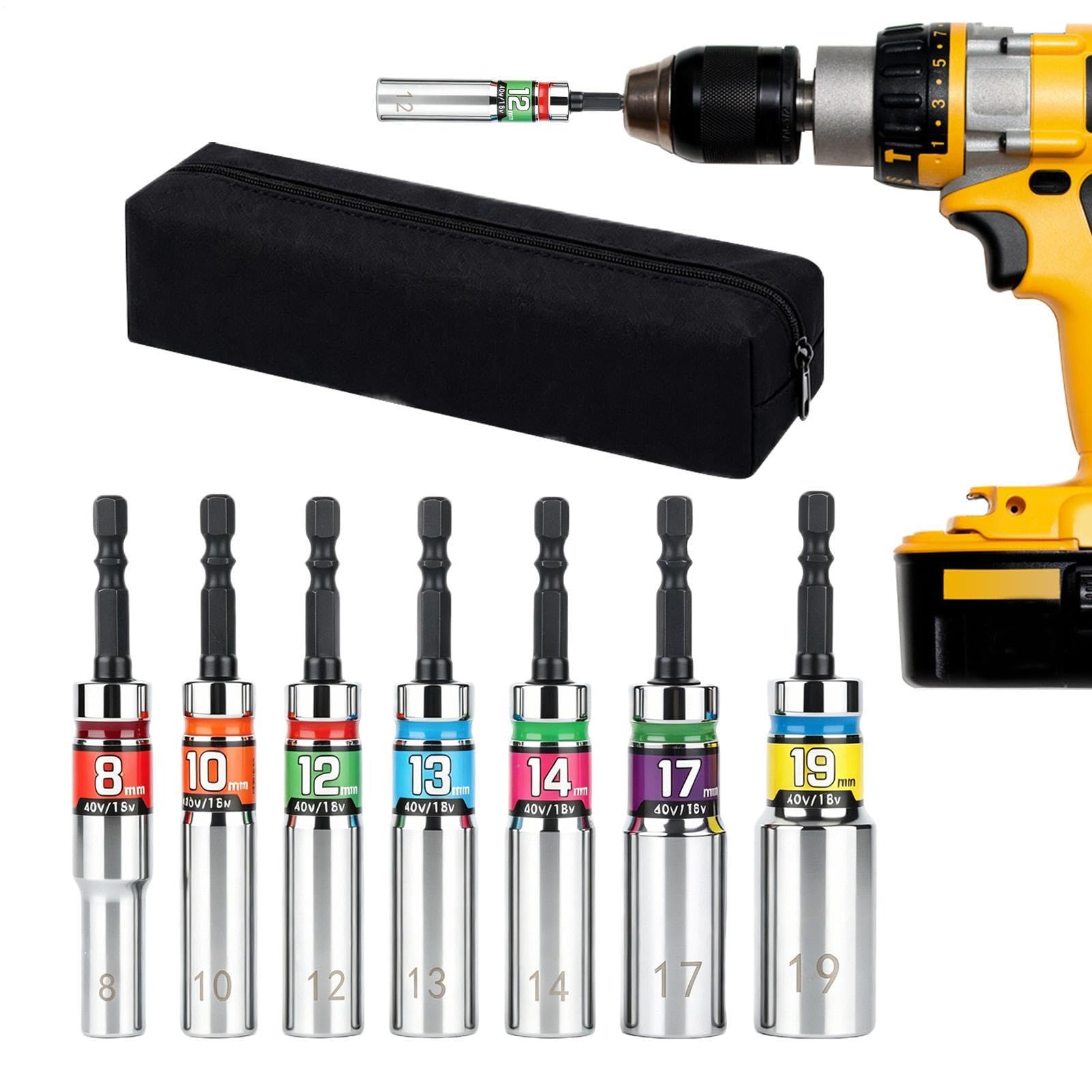 Adapter wiertarki nasadowej, zestaw adapterów nasadowych Ruchome,