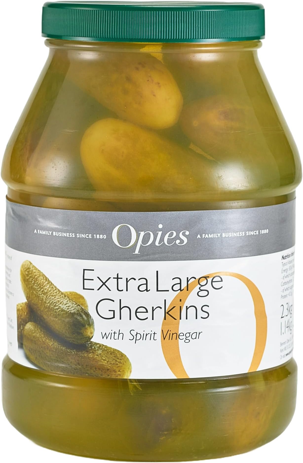 Extra Large Gherkins, 2.3kg, Juicy and crunchy pickles in spirit vinegar – a tangy-sweet snack sensation. Ideal for a burger, sandwich, savoury bites, buffets and beyond.