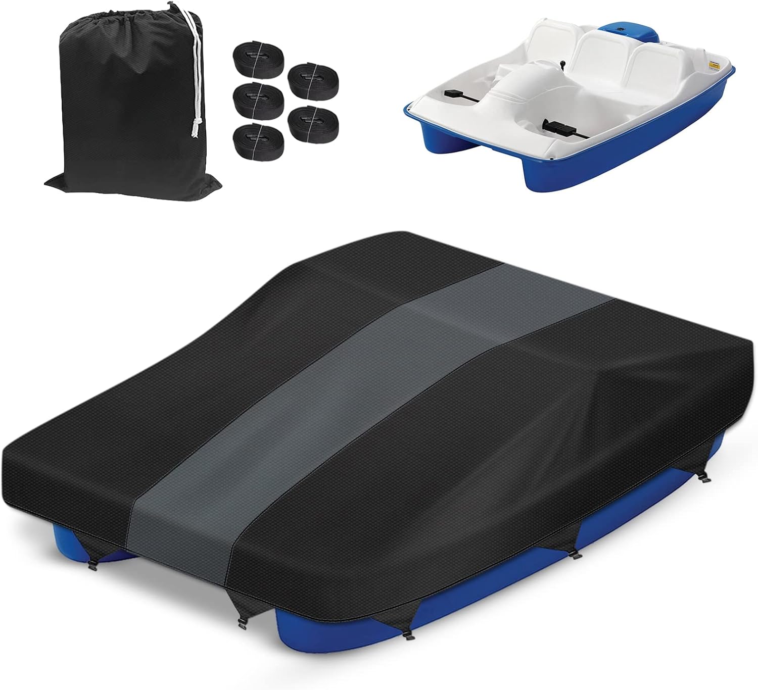 CoukouCover Pedal Boat Cover,112.5L x 65W Inch with Heavy