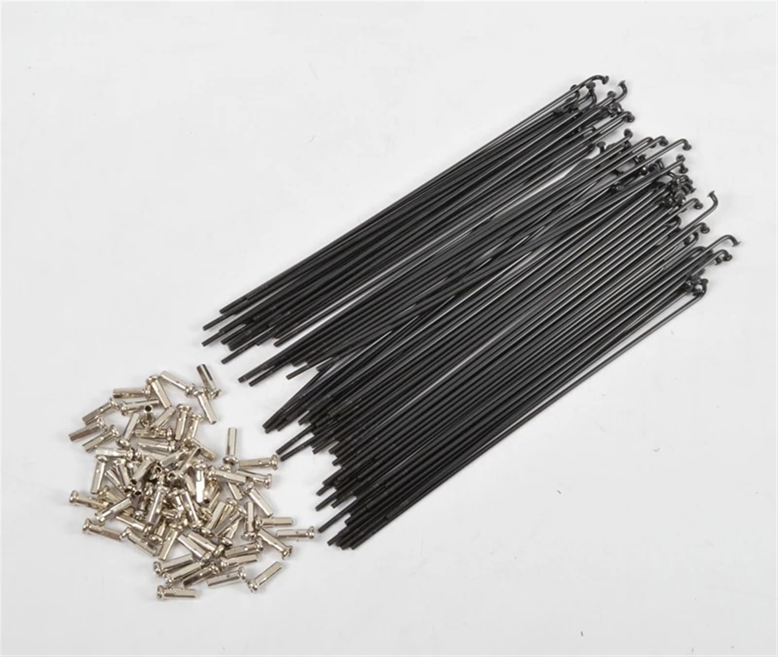 Lot De 36 Rayons Vélo Acier 14G – 2,0 Mm, Pour VTT/route, Tailles 14 à 73,7 Cm, Avec écrous