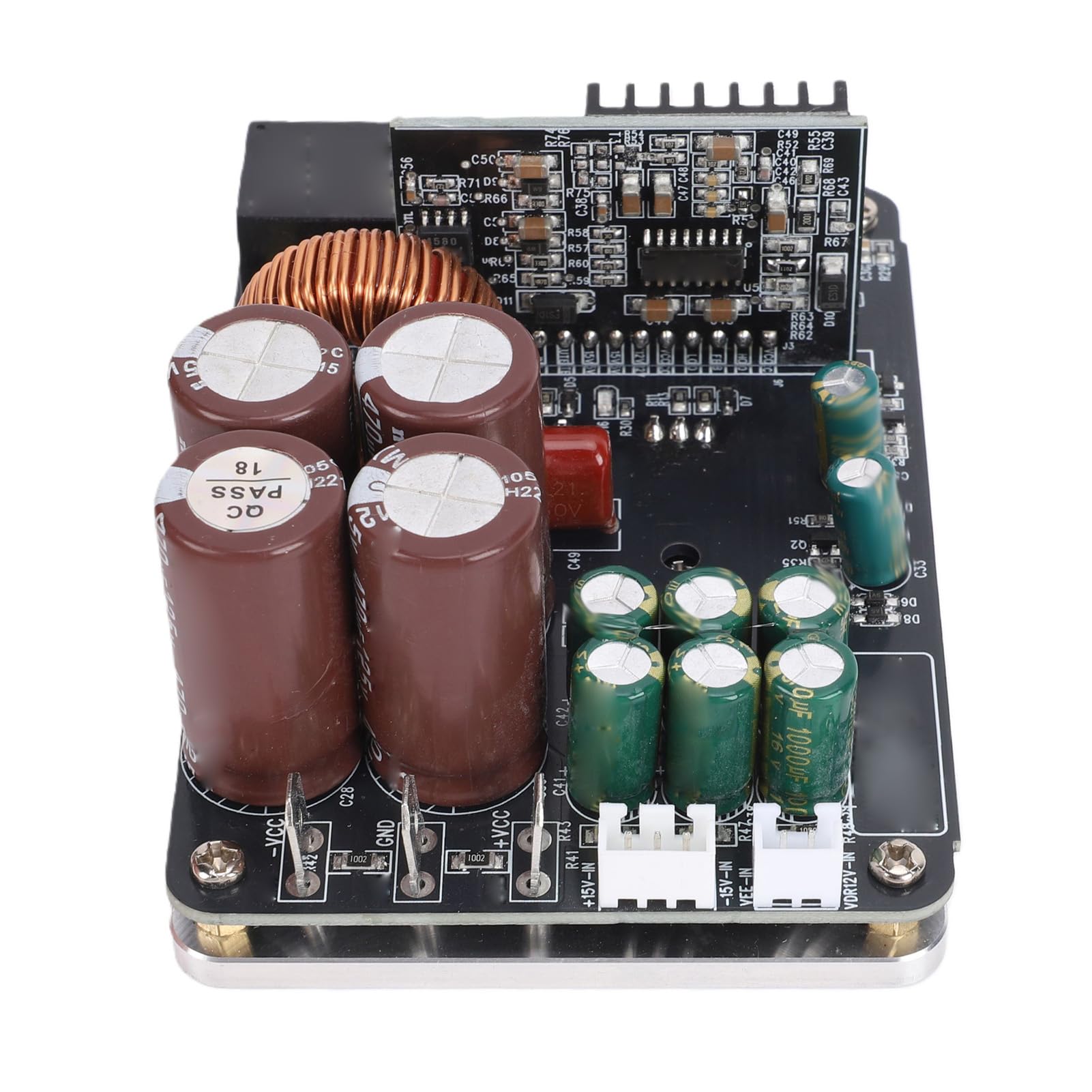 Hyuduo Płyta Wzmacniacza Audio HiFi Moduł Mono Klasy D 700W 4Ω 380W 8Ω 10 Hz-35 KHz z Podwójnym Zasilaniem Ochrona Termiczna dla Domowego Samochodowego Przemysłowego Sprzętu Audio