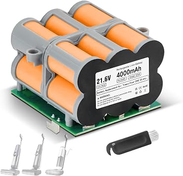 Replacement Battery for Tineco S5 PRO 2 & iFloor S5 Breeze & Floor ONE S5 Smart/Extreme/Steam/Blue Wet Dry Vacuum Cleaner, 21.6V