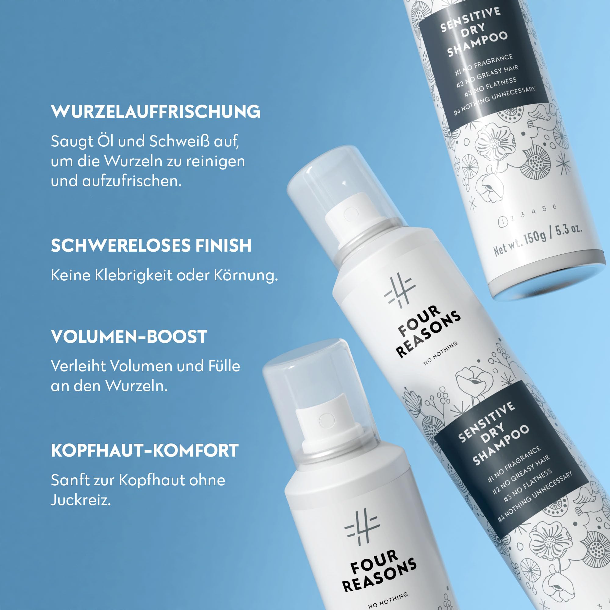 No Nothing Mousse und Trockenshampoo Bundle – Parfümfreies Volumen- und Haar-Erfrischungs-Styling-Duo für empfindliche Kopfhaut