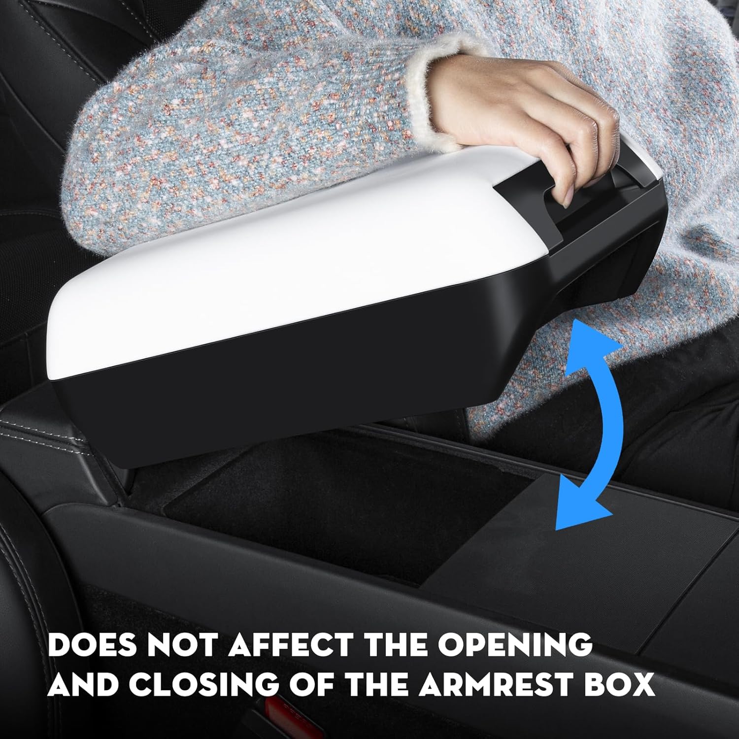 Armrest Box Cover for Tesla Model Y Juniper 2026 [Elevated] Soft Leather Center Console Armrest Cover Cushion for 2025-2026 New Model Y & 2024-2026 Model 3 (Standard, Premium & Performance)
