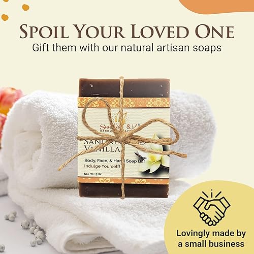 Miniatura 89 de Miel de avena - Barra de jabón para el cuerpo y las manos, jabón de baño hecho a mano, jabón de barra hidratante con cera de abejas, aceite