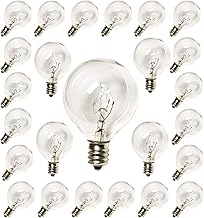 Amazon Com Deneve G40 Clear Glass Globe Bulbs