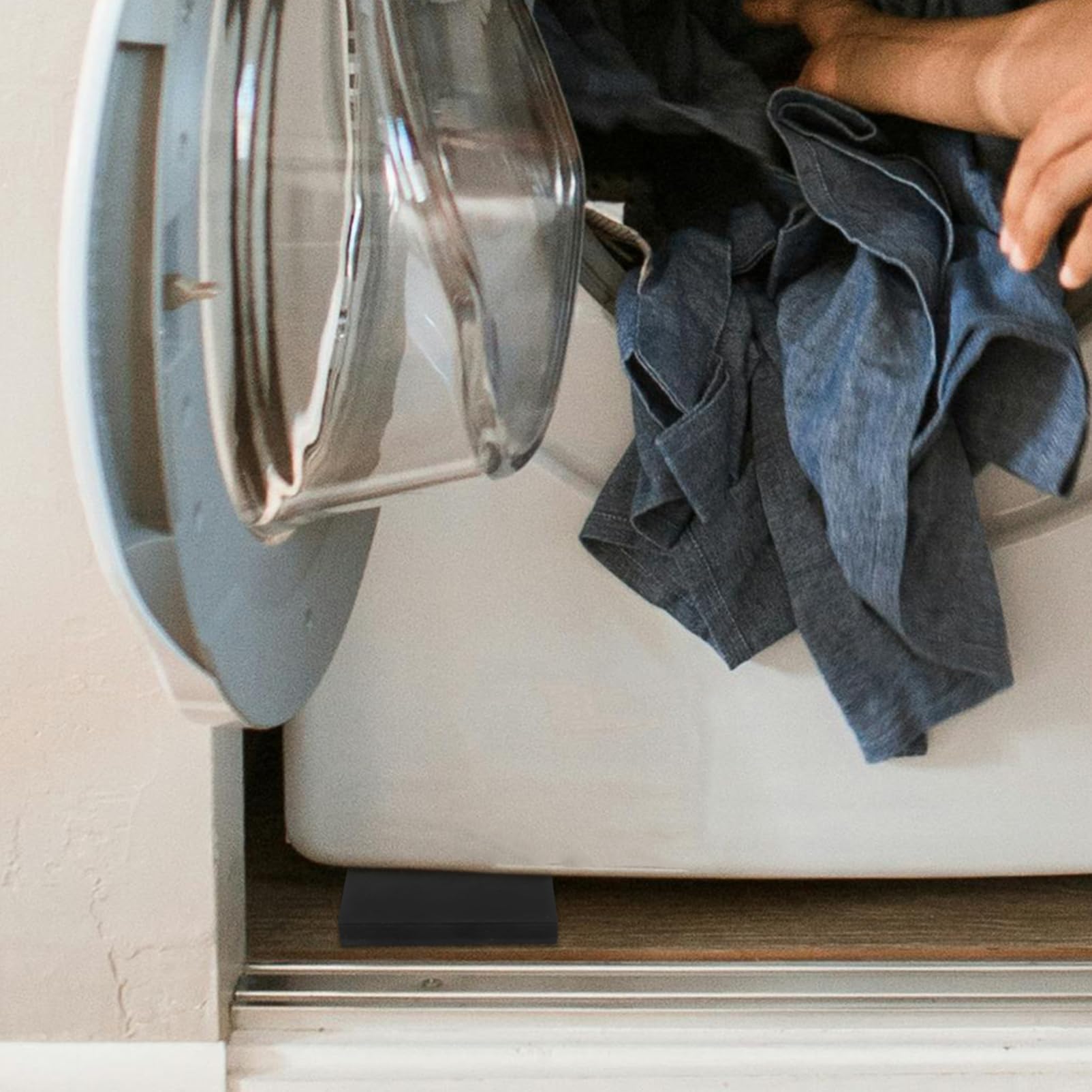 SOLUSTRE Coussinets Anti-vibrations du Bruit en Caoutchouc Noir, Absorption des Chocs pour Lave-linge pour Équipements et Appareils