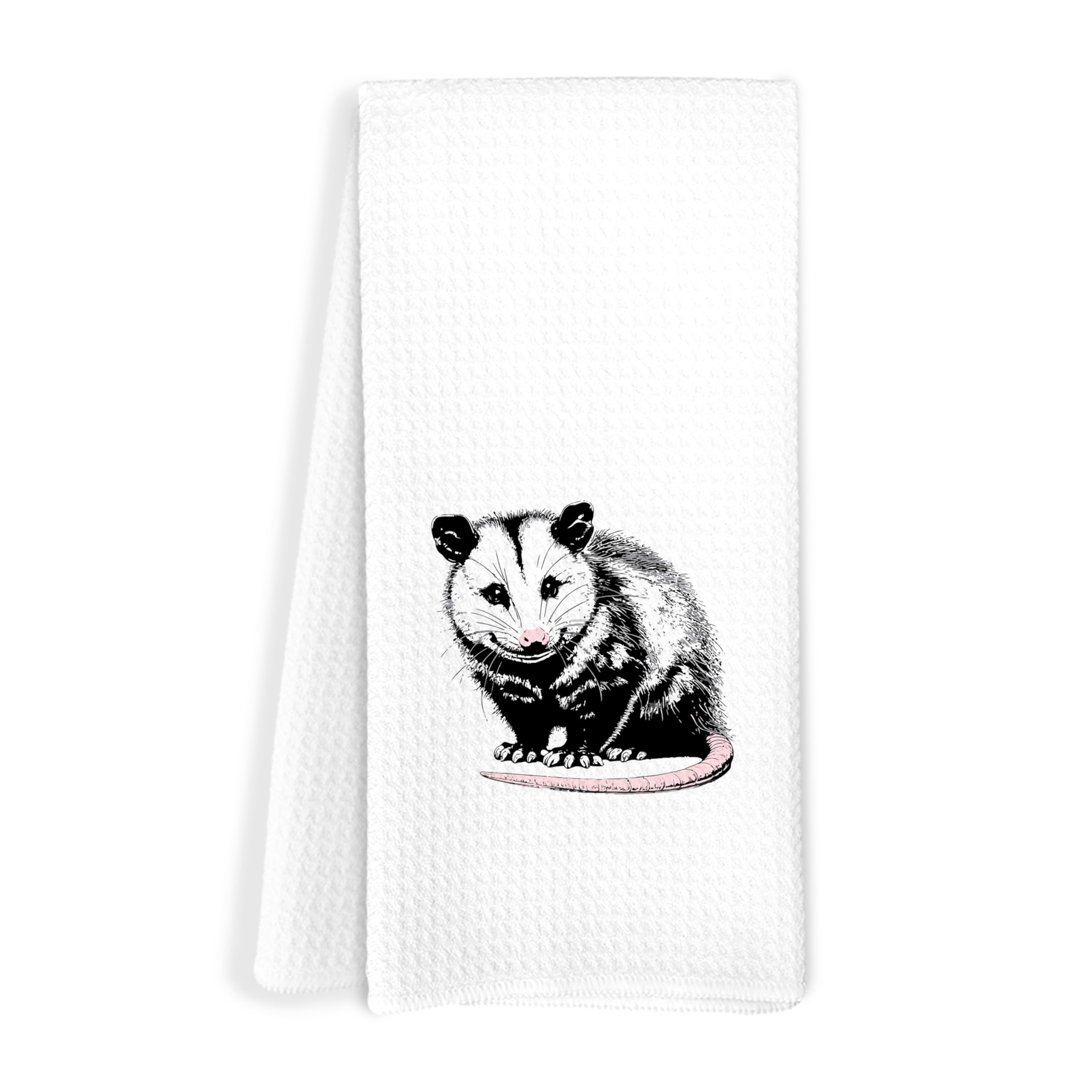 Toallas de mano retro de zarigüeya para baño y paños decorativos de cocina vintage