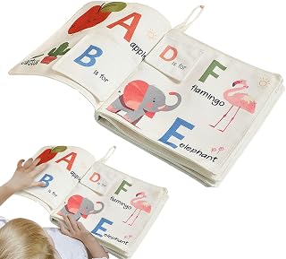 tygbok Säker, pedagogisk aktivitetsleksak, visuell barnstimulering för | Tidig Utbildning Mjuk Sensorisk Bok Barns Visuell Stimulans För Utomhusmiddag, Bil, Sovrum, Vardagsrum, Balkong, Barnkammar