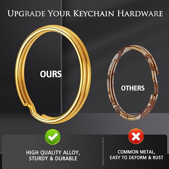 100pcs Keychain Making Kit (Gold&Silver)