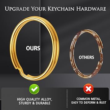 100pcs Keychain Making Kit (Gold&Silver)