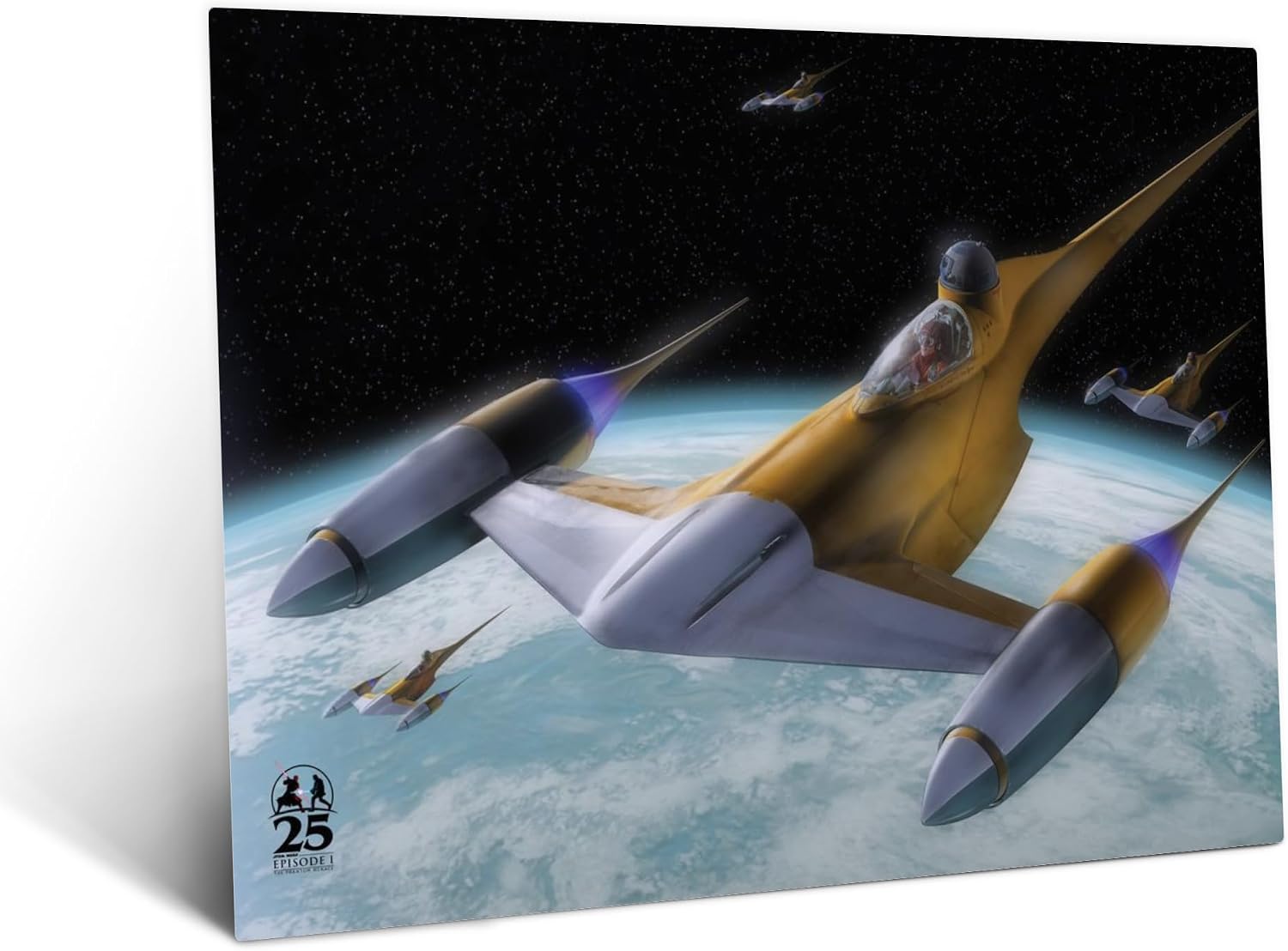 Displate Metal Poster Star Wars Naboo N-1 Starfighter Wall Art M
