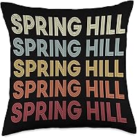 Vista 4 de Spring Hill TN Spring Hill Tennessee Retro Vintage Text Throw Pillow