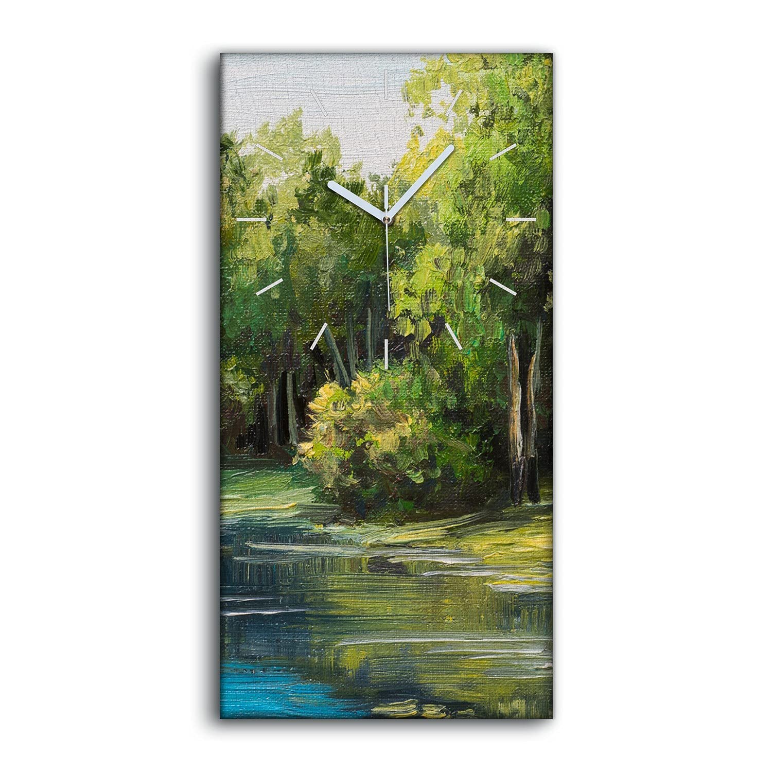 Horloge sur Toile sans Tic-Tac pour Dormir au Calme dans la Chambre 30x60