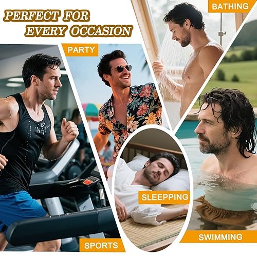 Miniatura 9 de Toupee de cabello humano real para hombres, sistema de cabello mono fino duradero para hombres, postizos con revestimiento de poliéster, sistema de