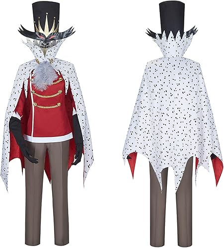 Miniatura 2 de Weixu Disfraz de anime Helluva Boss Stolas para cosplay con capa, traje de Halloween