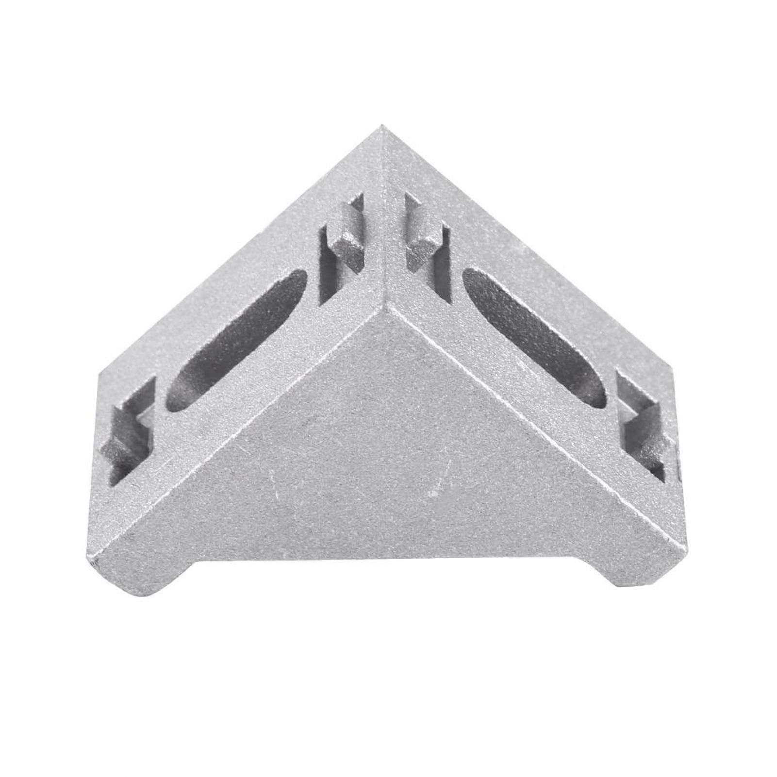 5 Staffe Angolari In Alluminio 40x40x35 Mm - Per Rinforzo Mobili, Giunti Ad Angolo Retto - Foto 9