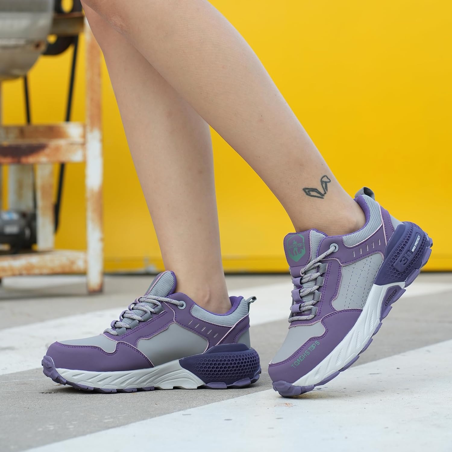 Steel Toe Shoes for Men Women Puncture Proof Safety Work Sneakers Lightweight Comfortable Indestructible Utility Shoes - Image 2