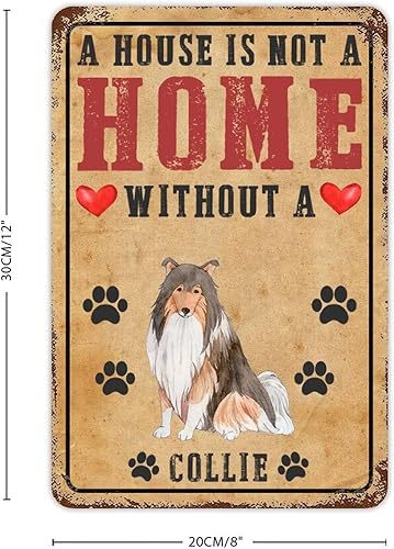 Vista 68 de Letrero de metal con texto en inglés «A House is Not A Home Without A Dogo Argentino» («A House is Not A Home Without A Dogo Argentino»)