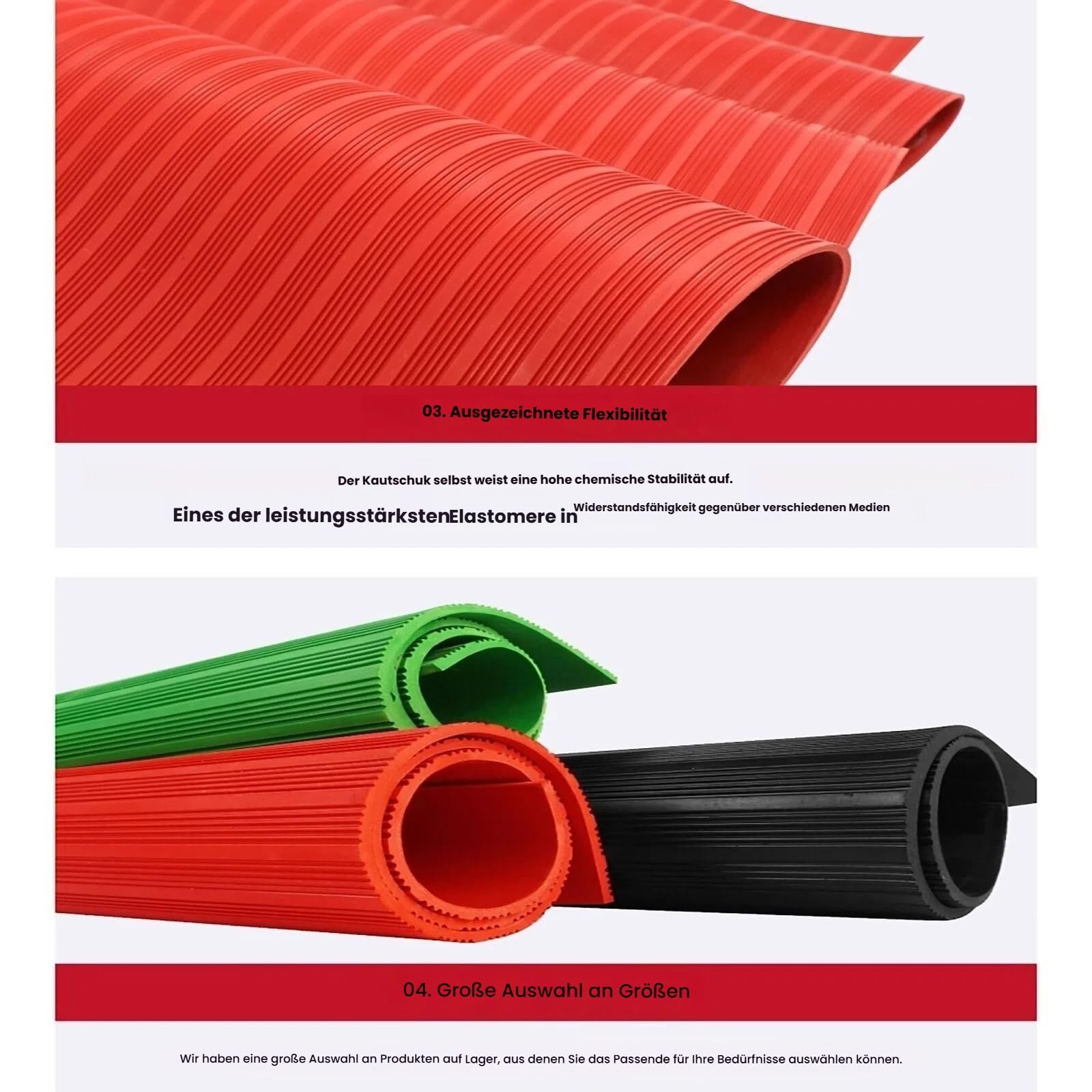 rutschfeste Gummifußmatte 1x1 M Robuste Eingangsmatte Für Außenbereich Terrasse Garage Und Hauseingang Wetterfest Wasserabweisend Leicht Zu Reinigen Und Zu Pflegen(Black,3mm Thick)