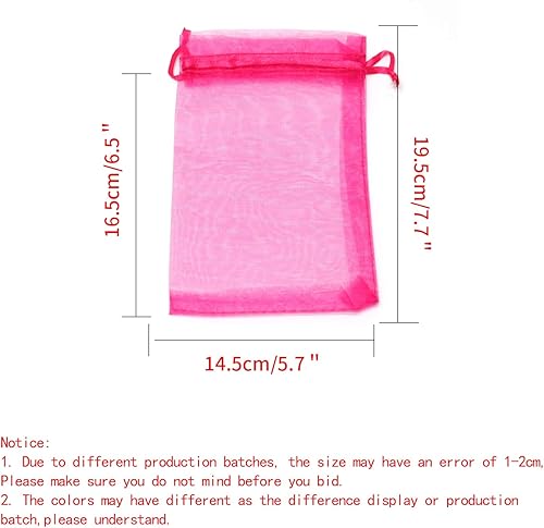 Miniatura 162 de Dealglad 100pcs Drawstring Organza bolsas de joyería caramelo para fiestas, casamientos, regalos Negro