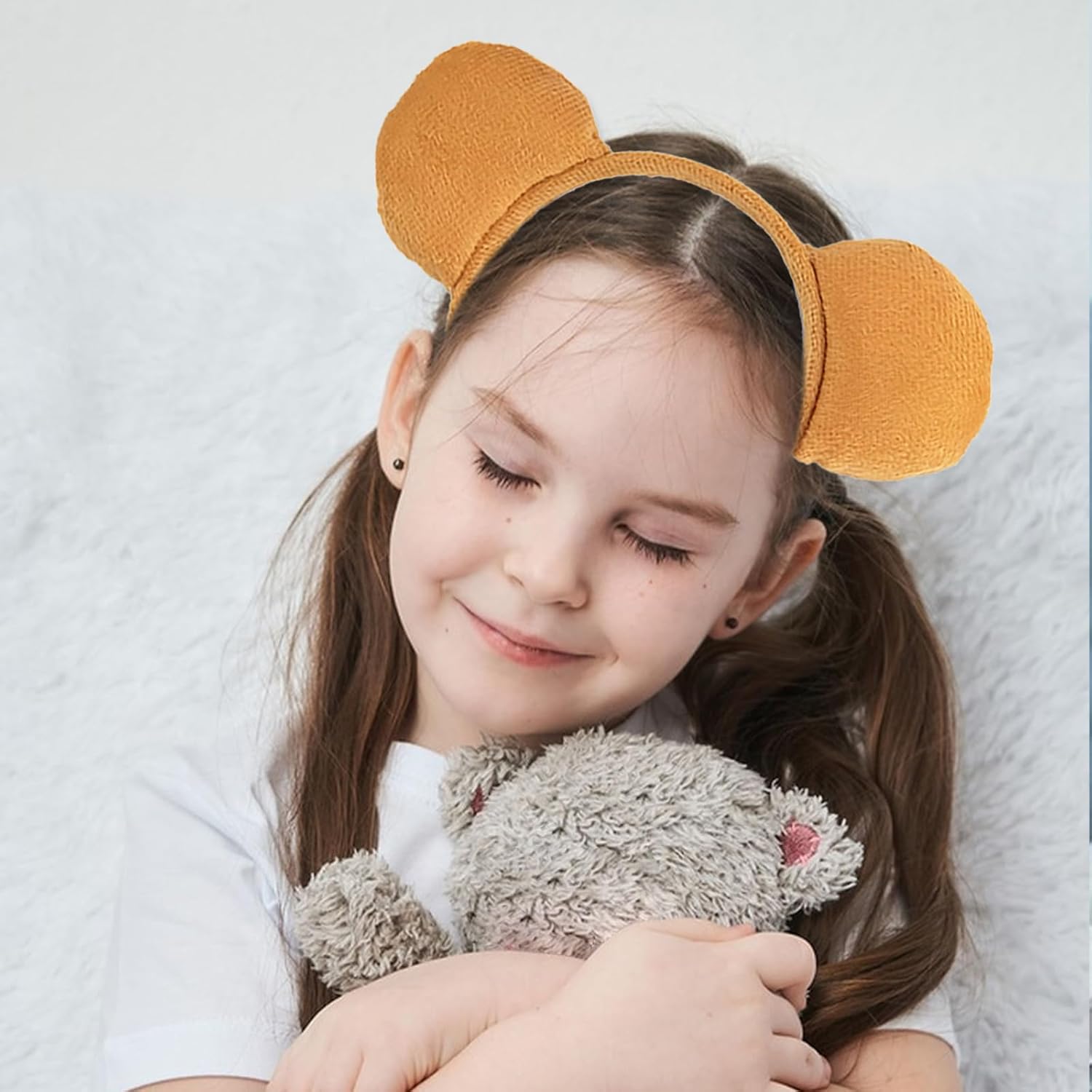 Totelux Bear Ears Headband for Women Cute Animal Hair Band Brown Ear Hair Accessories for Makeup Face Washing Festive Halloween Party Supplies - Image 6