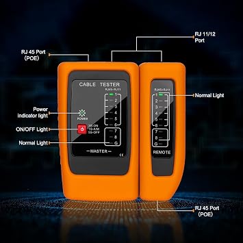 Brileine RJ45 Crimper Tool Kit and Network Cable Tester Bundle