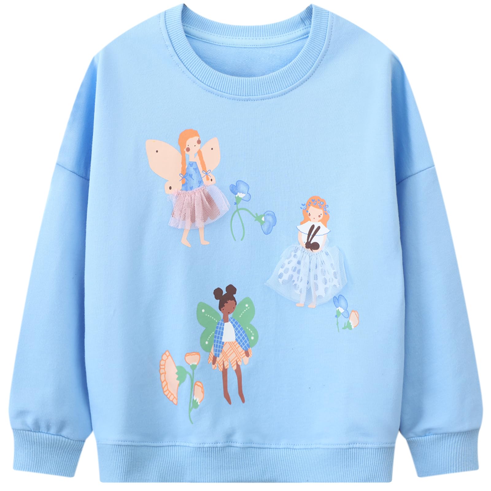 Hongshilian Unisex Kids Cute Cartoon Cotton Sweater Shirt