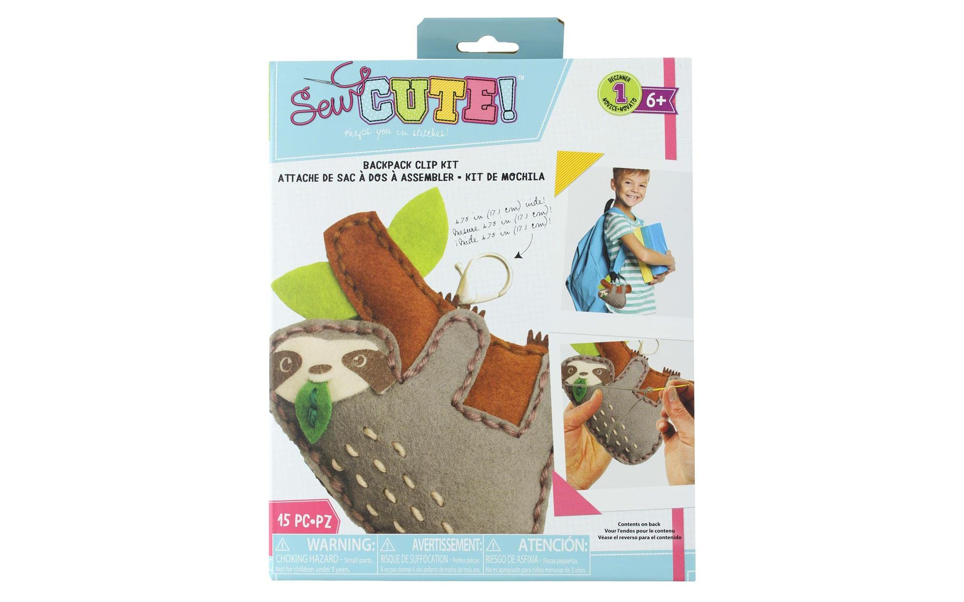 Colorbok Sloth SEW Cute Keychain