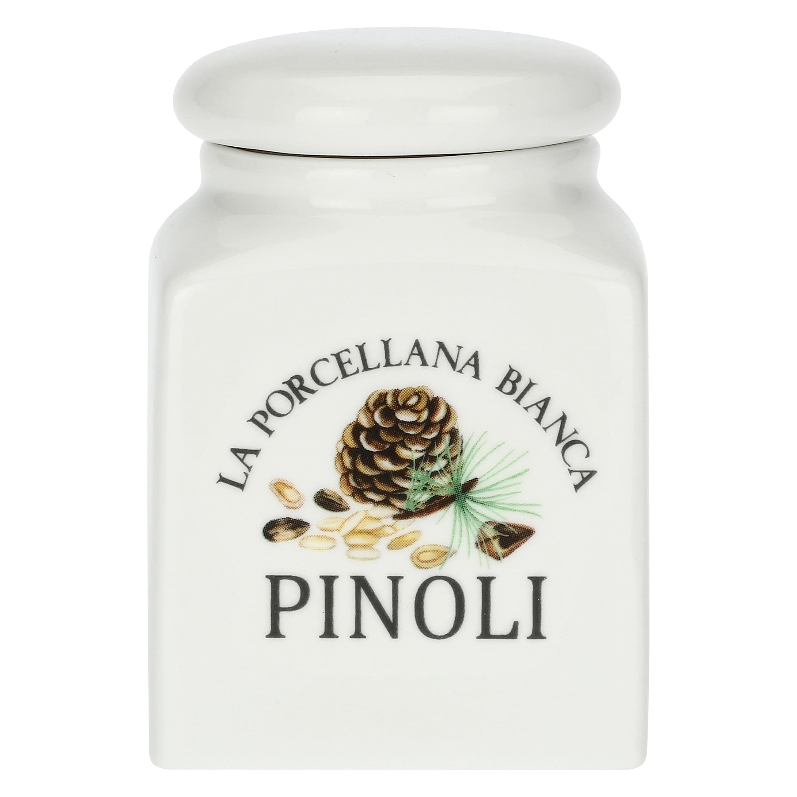 Porcellana Conserva Covered Pine Nut Container 6 Oz Gb, Nylon/A