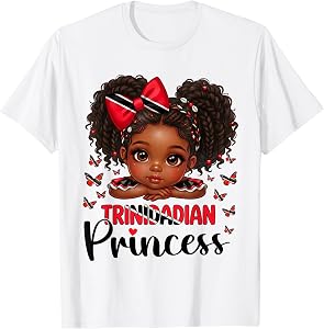 Trinidadian Princess Girl Trinidad and Tobago Kids Toddler T-Shirt