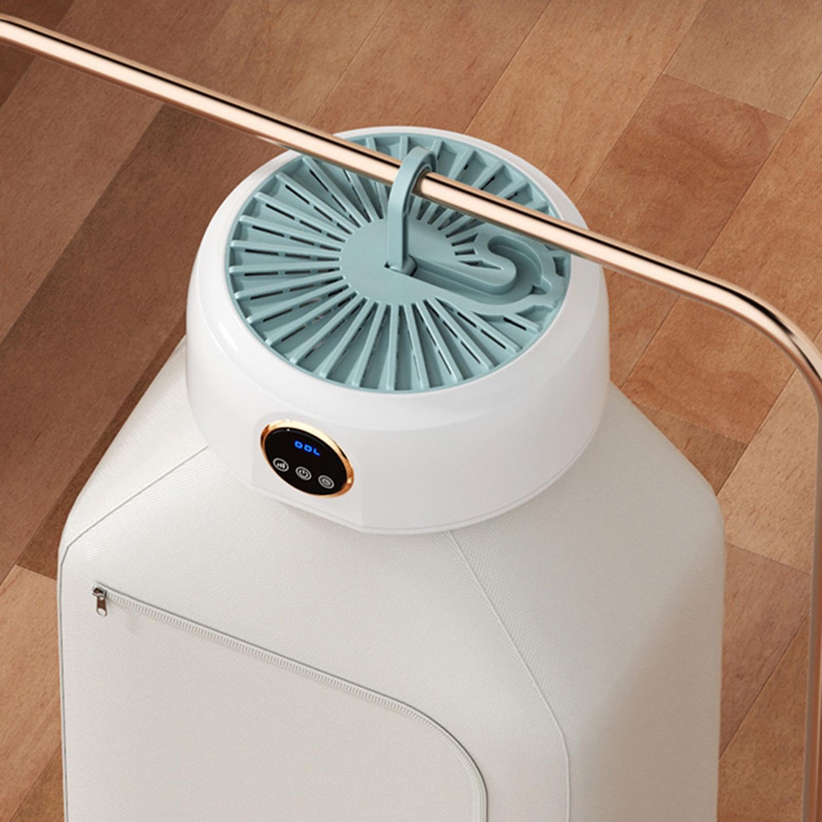Przenośna suszarka, elektryczna suszarka do ubrań – suszarka do mieszkania | suszarka elektryczna, 600 W, kompaktowa suszarka, przenośna suszarka bez wiercenia, składana spódnica na pranie