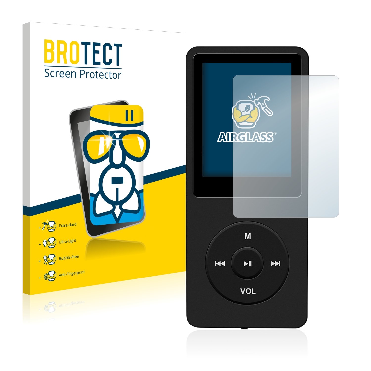 Protection écran Verre Trempé BROTECT AirGlass Pour AGPtek M3 - 9H Anti-rayures, Fin Et Léger | Film Protecteur Ultra-transparent