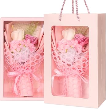 Amazon ソープフラワー 花束 ホワイトデー お返し ギフト 枯れない花 ローズ 3輪 ブーケ 誕生日 母の日 敬老の日 結婚記念日 開店祝い 卒業式 女性 プレゼント Convida 花束 オンライン通販