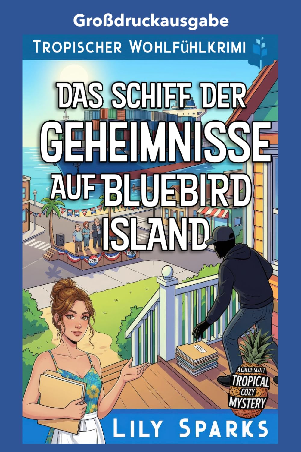 Das Schiff der Geheimnisse auf Bluebird Island: Großdruckausgabe (Chloe Scott tropischer Krimi Großdruckausgabe)