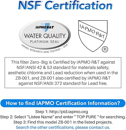 Miniatura 3 de ICEPURE Reemplazo del filtro de agua para jarra de 5 etapas NSF53&42 para ZERO ZR-001, ZR-003, ZR-017, ZP-007RP, ZD-013W, ZS-011RP, ZD-012RP,