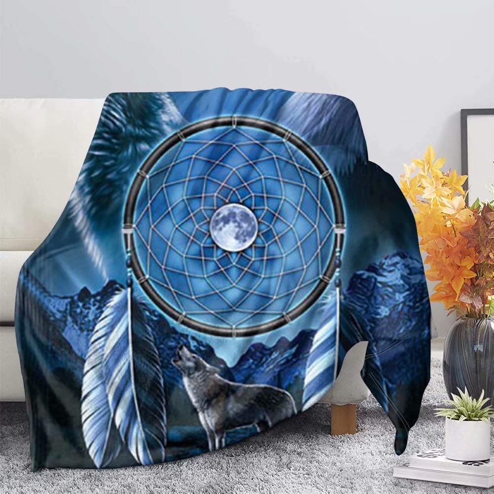 Chaqlin Traumfänger-Decke – Wendbare Fleece-Decke, 177,8x137,2 Cm, Superweich, Für Couch, Bett & Reisen