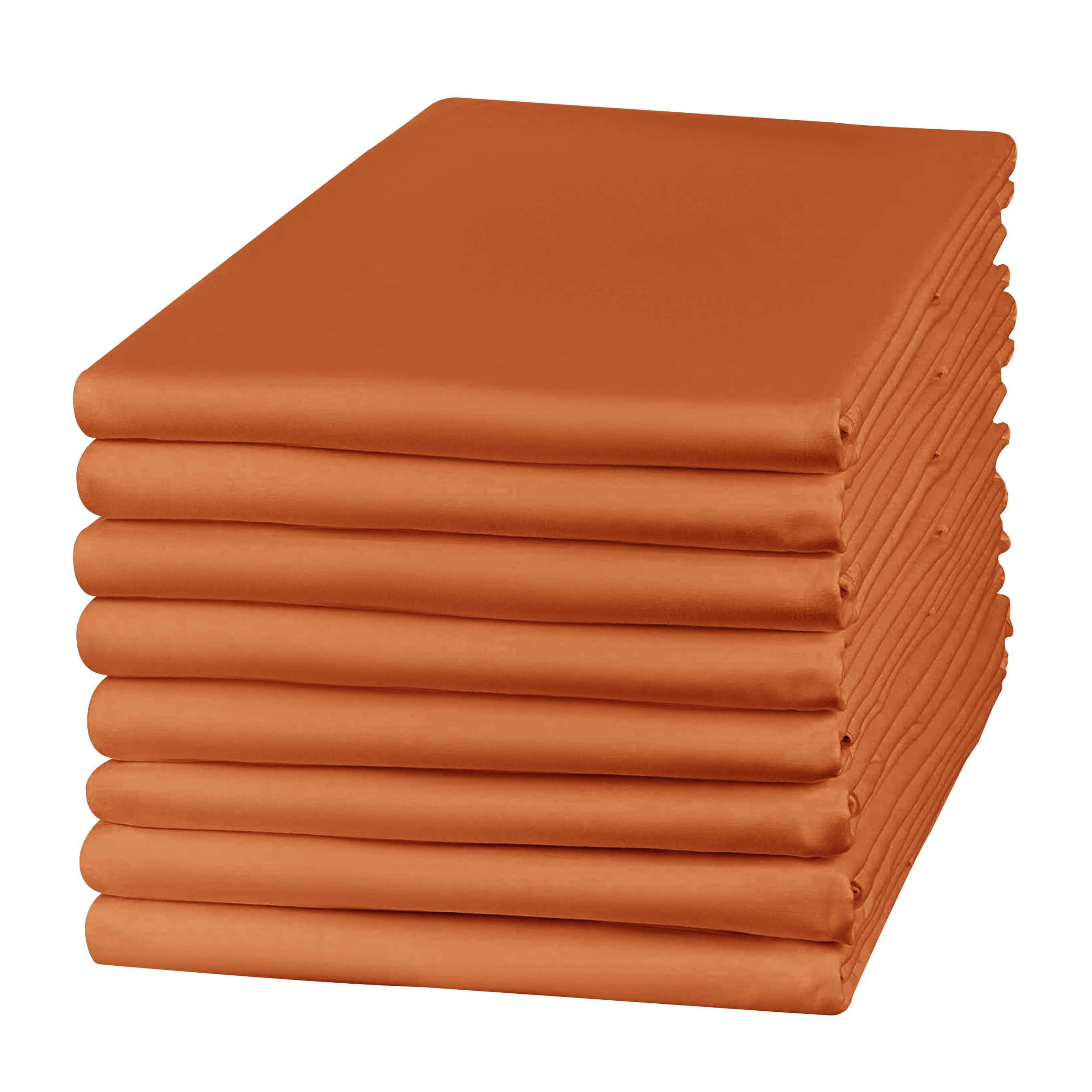 Hafaa 8 Pack 100% Brushed Microfiber Plain Pillowcases, Super Soft and Cozy, Wrinkle, Fade, Stain Resistant with Envelope Closure Bed Pillow Cases, 50x75 cm,