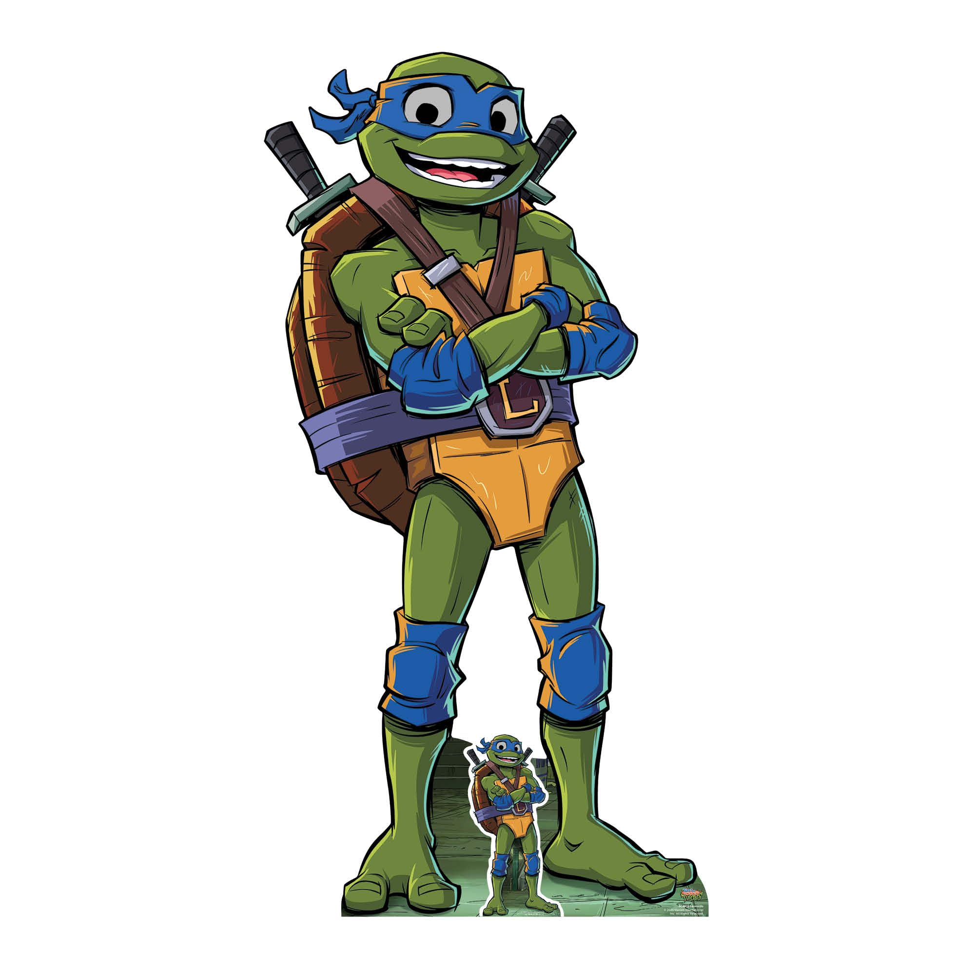 Star Cutouts SC4800 Tales of Teenage Mutant Ninja Turtles TMNT Leonardo Medium – 135cm Cardboard Cutout | Fun Teenage Mutant Ninja Turtles Gift & Room Display