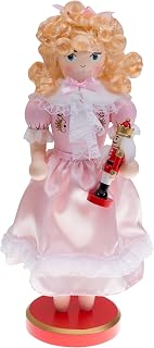 Clever Creations Clara 14 Inch Traditional Wooden Nutcracker, Festive Christmas Décor for Shelves and Tables