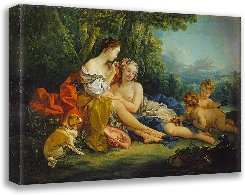 ArtDirect Pastoral Make-Up (Pastoral Toillette) (1745) 20x15 UnFramed Museum Art Print Poster Ready for Framing by François Boucher (French, 1703-1770)